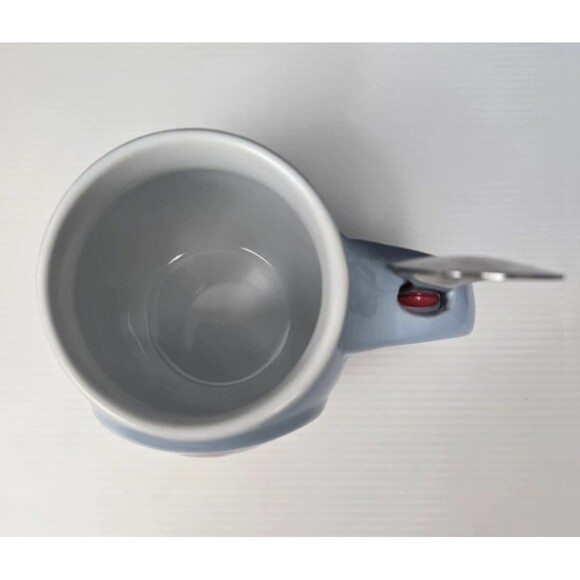 Elf Hot Cocoa Hot Chocolate Mug Cup Christmas Blue With Spoon CCA & B 2020 - Picture 13 of 14